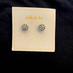 Stella & Dot rhinestone ball studs